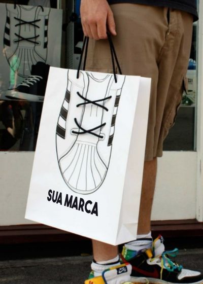 Sacolas de Papel Personalizadas para Lojas de Calçados