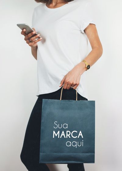 Sacolas de papel personalizadas para lojas de roupas